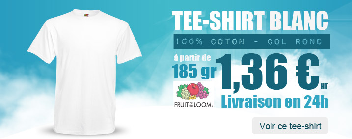 Tee-shirt fruits of the loom SC190